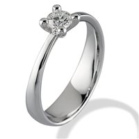 Ring Gemoro Woman Solitari in White Gold Diamante 0.16 Ct SS542BIA16 - SS542BIA16